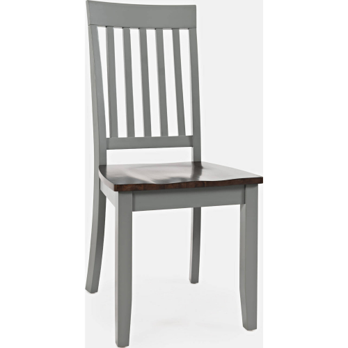 Decatur Lane Dining Chair in Brown & Grey (Set of 2)